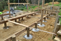 Concreting of the 27 poles